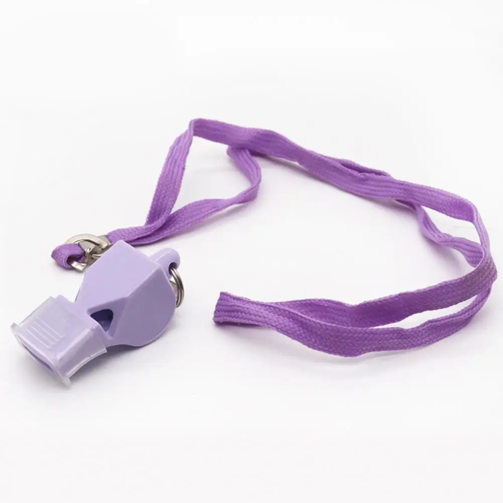 Peluit Olahraga Plastik dengan Tali dan Pegangan Mulut, Suara Nyaring dan Jernih untuk Pelatih, Wasit, Latihan, Berkemah