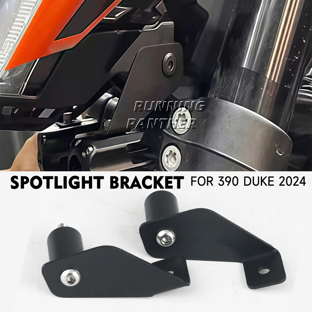 

Для 390 Duke 390 Duke 390 Duke 390 2024, кронштейн для переднего прожектора мотоцикла, держатель для противотуманных фар, скрытая подставка для установки
