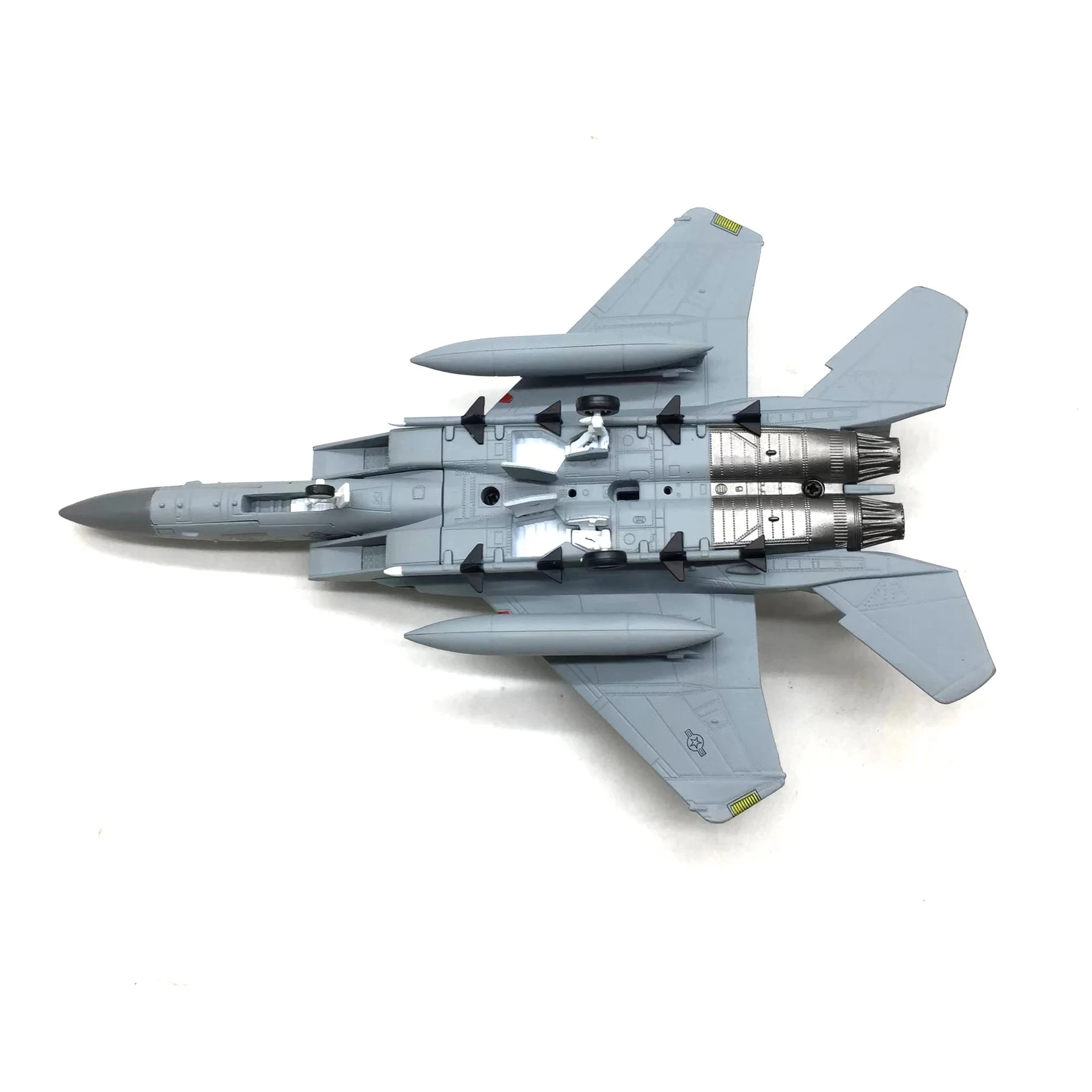 アメリカンイーグルF-15C戦闘機モデルキット、ダイキャストアロイ、ミリタリーディスプレイ、Coll用航空機、プリビルド、1:100