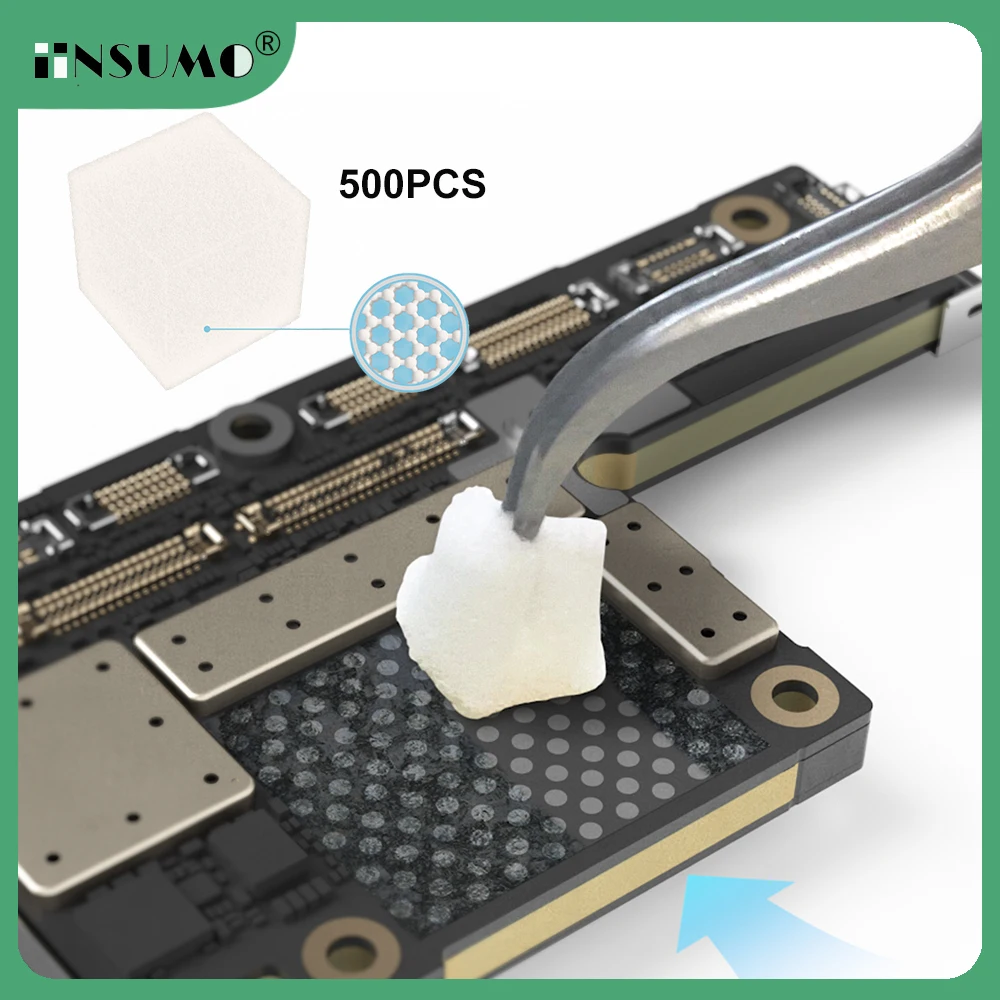 Mijing HM-11 500Pcs NANO Cleaning Sponge Easily Cleans the Motherboard Chip Without Residue or Damage for Macbook Repair