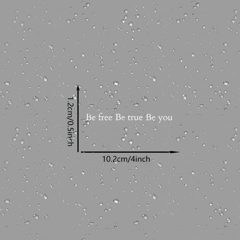 4Pcs Be Free Be True Be You Inspirational Quote Waterproof Stickers For Car Mirror Helmet Laptop Water Bottle Window Decor
