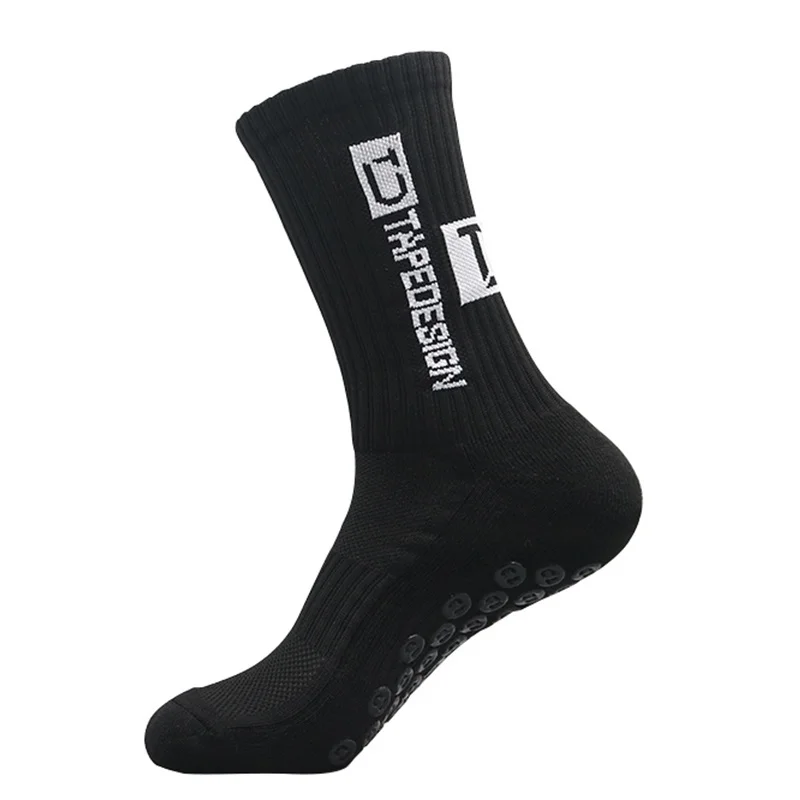 Non SLIP TDTAPEDESIGN ANTI 2023 Calf New Football Socks Mid Slip Soccer Cycling Sports Socks Mens Warm Sock EU38-44