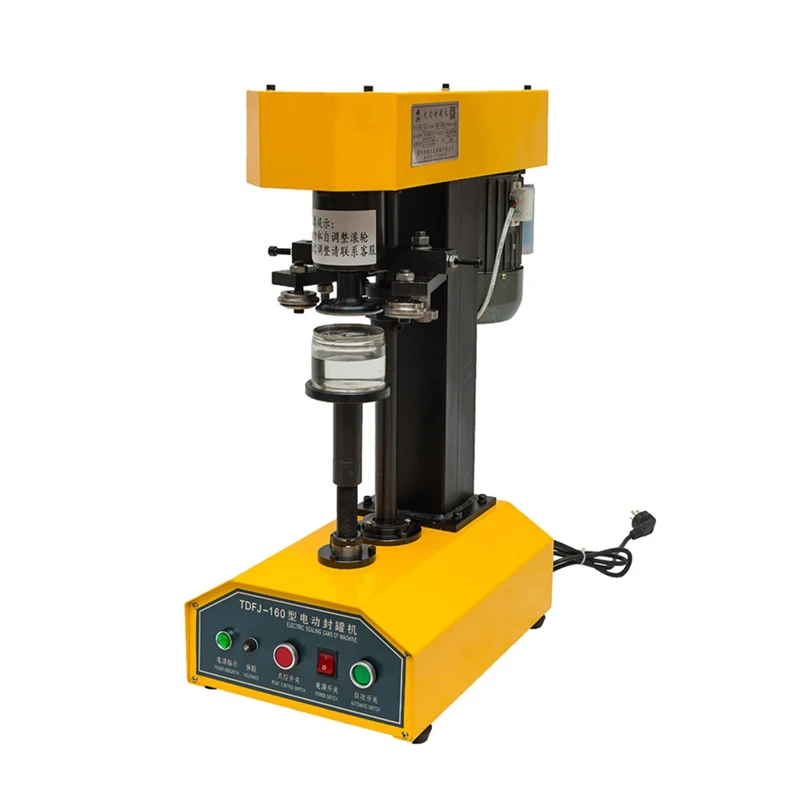 آلة ختم العلب شبه الأوتوماتيكية من الفولاذ المقاوم للصدأ آلة تغطية علب الطعام لسدادة بيرة الأسماك الفاكهة