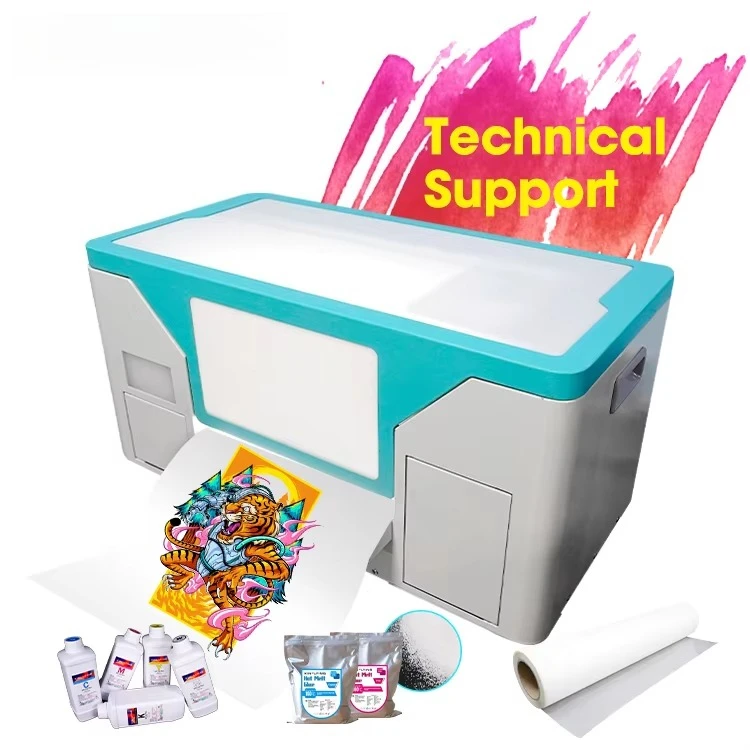 

XinFlying A3 single head XP 600 head DTF printer, desktop 30cm automatic DTF inkjet printer with oven