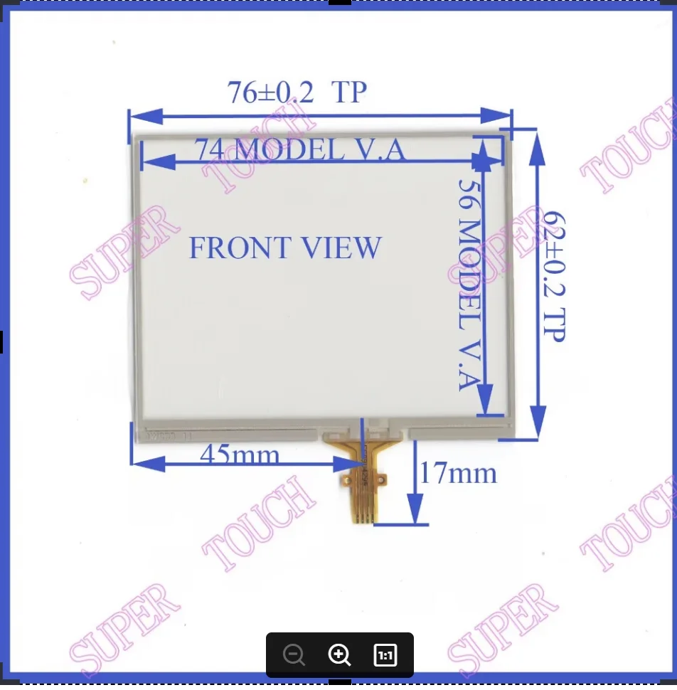 

ZhiYuSun Original New 3.5" inch Touch screen for LMS350GF12 LMS350GF12-014 Wholesale"Touch screen digitizer panel replacement
