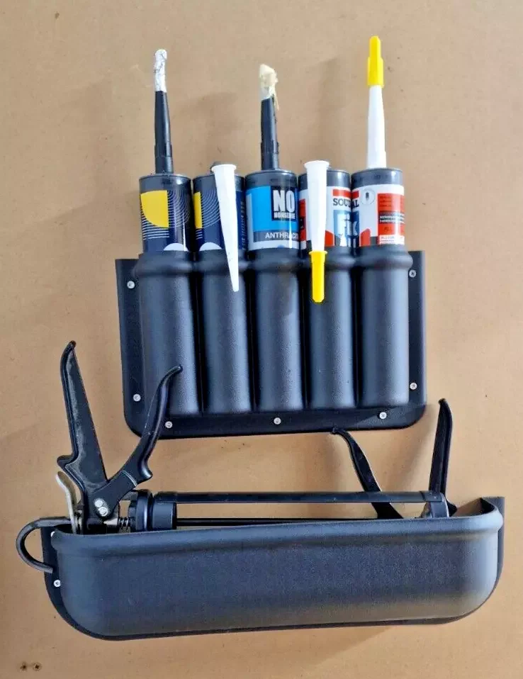 

2pc RV Door Spray Can Storage Box Durable ABS Plastic Storage Box Suitable for Van Storage Pocket for Silicon/Adhesive Tubes