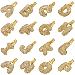 Fat 26 A-Z Gold Color Letter Charms Pendant for Women Handmade DIY Necklace Earrings Jewelry Accessories Mode:VD614