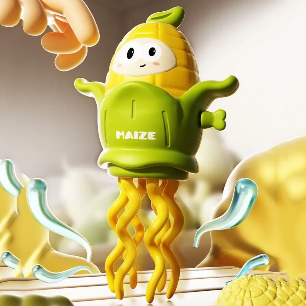 Giocattoli a orologeria di mais danzanti in plastica Simulazione Oscillazione Camminata Danza Polpo Collezione mobile Giocattolo di polpo danzante a orologeria