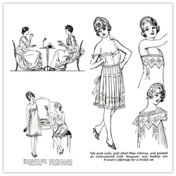 2025 New Arrivals Retro Fashion Clear Stamps Girls Stamps Child Model Clothing Card Crafts No Metal Cutting Dies Scrapbooking