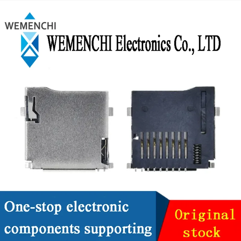 10PCS Push-Push Type TF Micro SD Card Socket Adapter Automatic PCB Connector