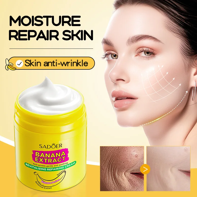 Face cream SADOER banana skin rejuvenation anti wrinkle care cream moisturizing skin cream all skin care products