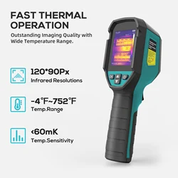 Mileseey TR120E Thermal Camera 120*90 Pix,Handheld Thermal Imager With Software,for Pipe Heating Leak PCB Circuit&Car Inspect