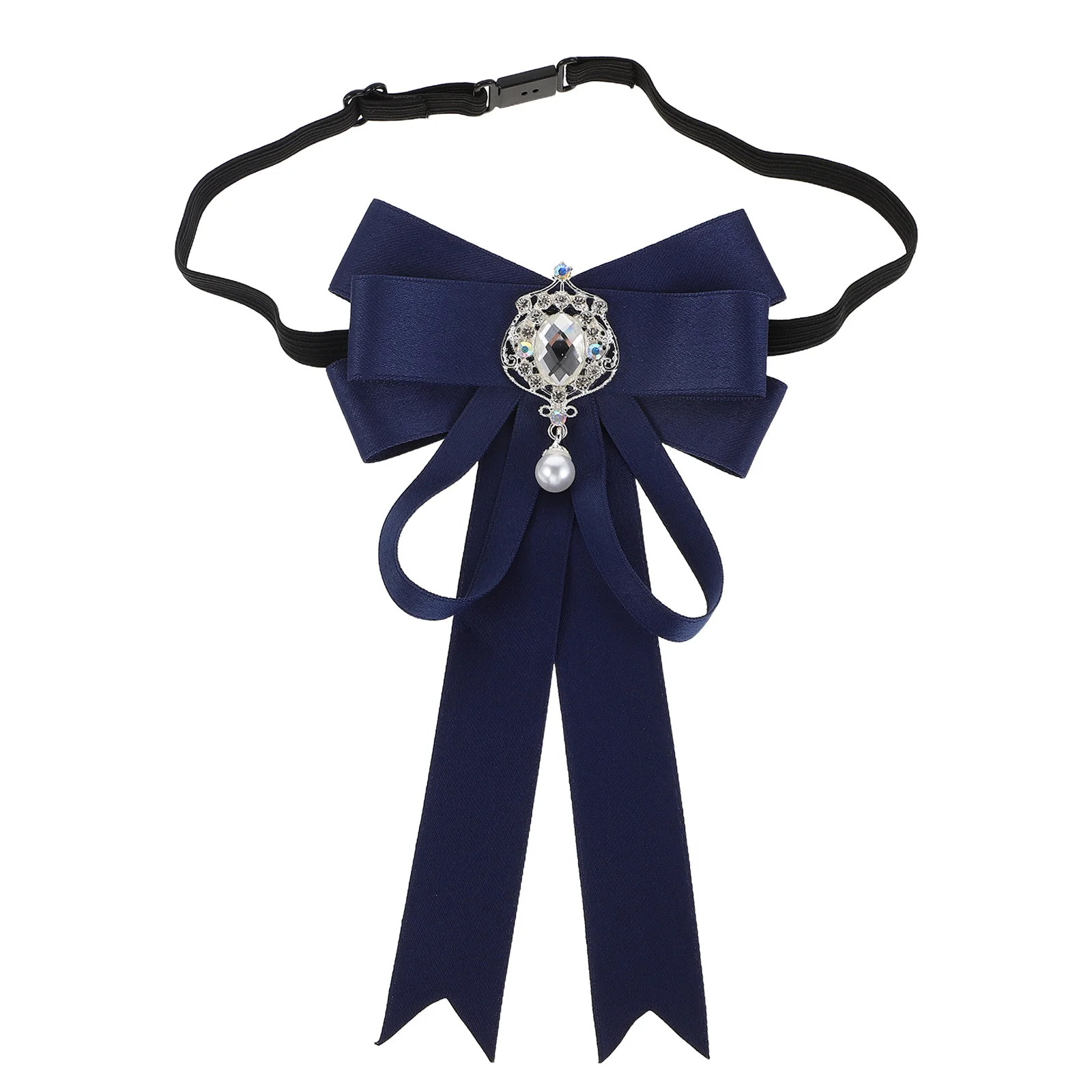 

Adjustable Bow Tie Formal Necktie Solid Color Pre-Tied Wedding Tuxedo Party Office Bowtie Classic for Men Women