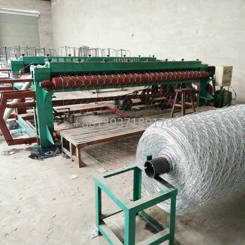 High Speed Automatic Hexagonal Wire Mesh Chicken Fence Cage Gabion Box Making Machine