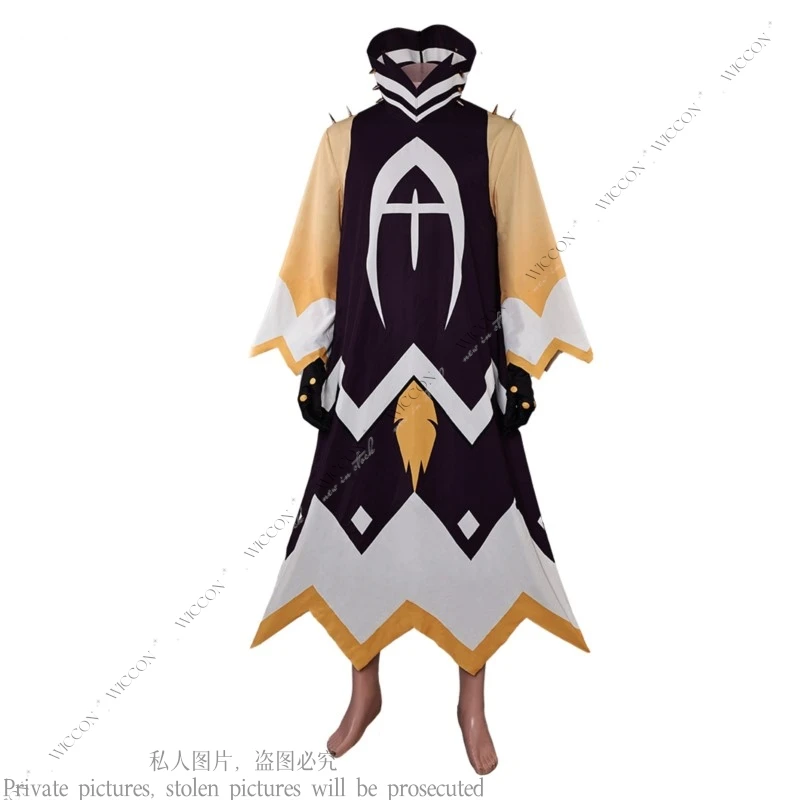 Adam Anime Hazbin Cosplay Costume Hotel Human Angel State First Men Clothes Uniform Cosplay Wig Cosplay Halloween Role Play