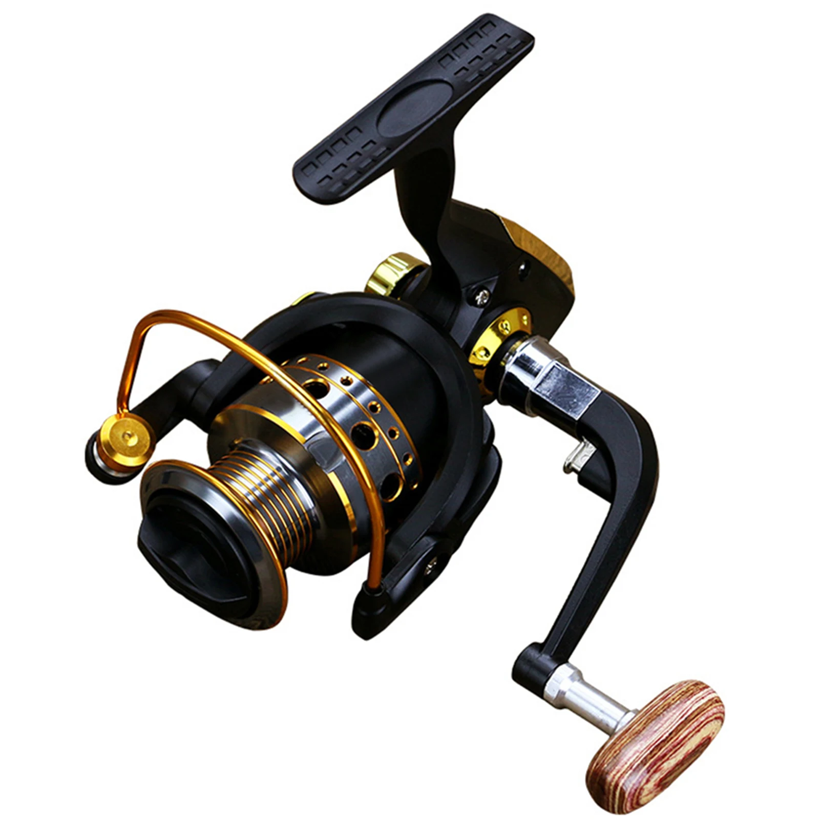 Half-Metal Fishing Reel Rotary Knob Handle Fishing Spinning Reel Handle Half Metal Rocker Arm Grip Fishing Spinning Reel Handle