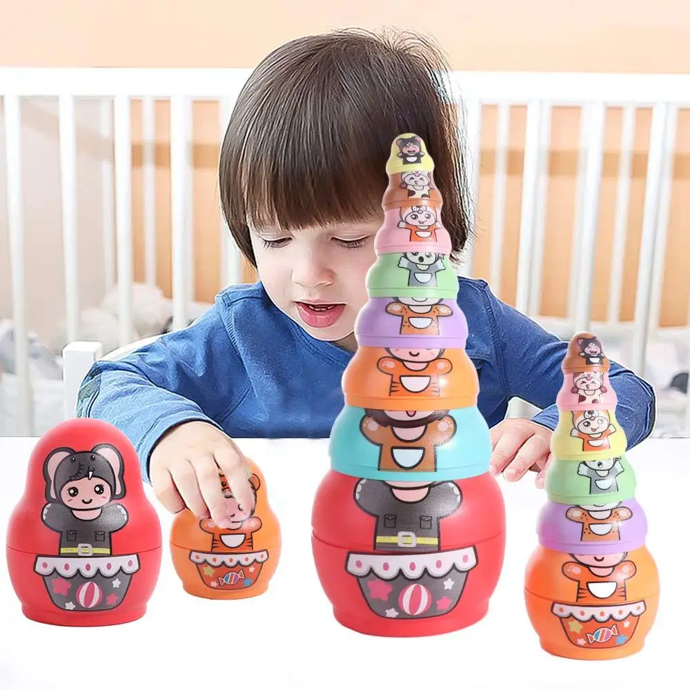 6 Layer Russian Nesting Dolls Hand Paint Toys Figurines Matryoshka Toys 8 Layer Craft Handmade Stacking Dolls