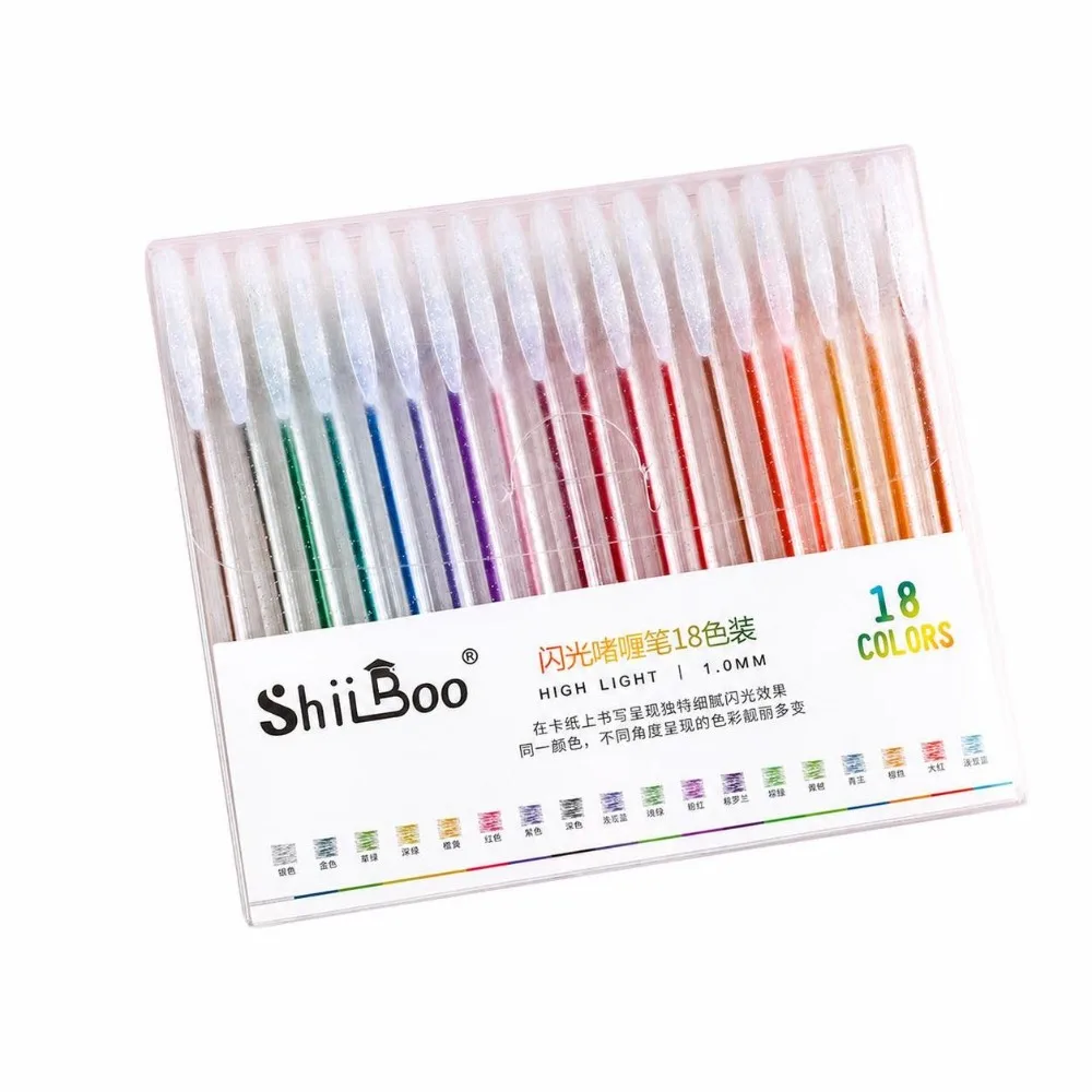 8-60pcs Glitter Ink Glitter Gel Pens Fine Tip Multicolor Gel Ink Pens Translucent Barrel Smooth Writing Coloring Pens