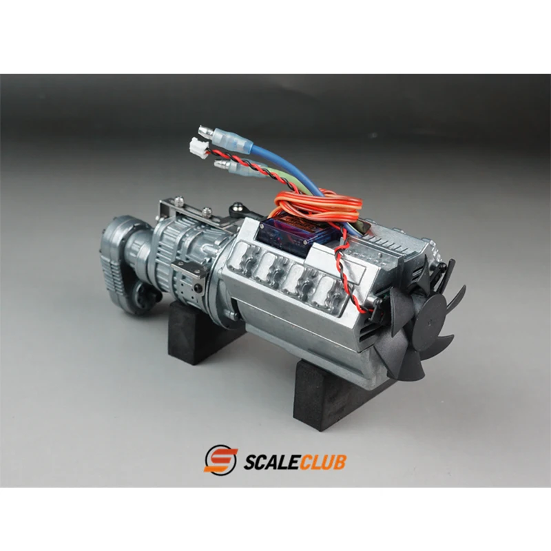 Scaleclub für 1/14 Tamiya Traktor-LKW, Muldenkipper, ferngesteuertes LKW-Modell, modifiziertes Zubehör, dreistufiges Metallgetriebe – Detail 6