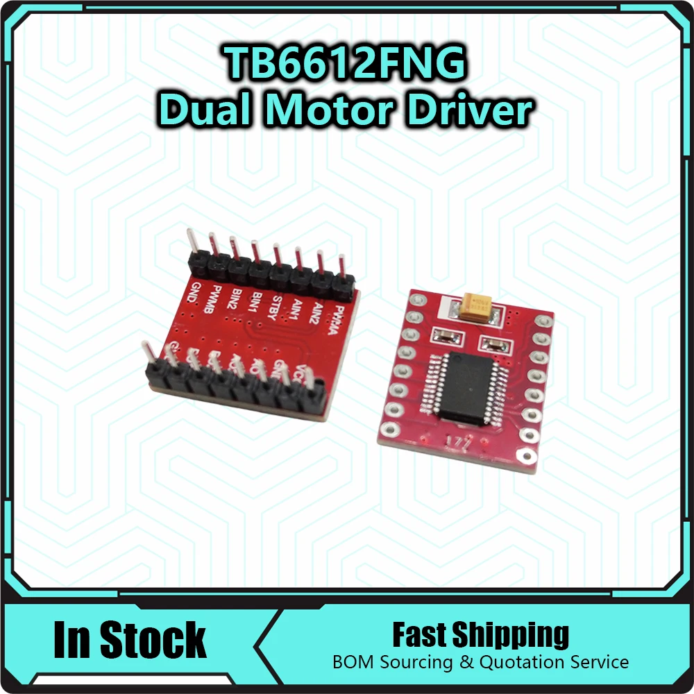 TB6612 DRV8833 Dual Motor Driver 1A TB6612FNG for Arduino Microcontroller Better than L298N