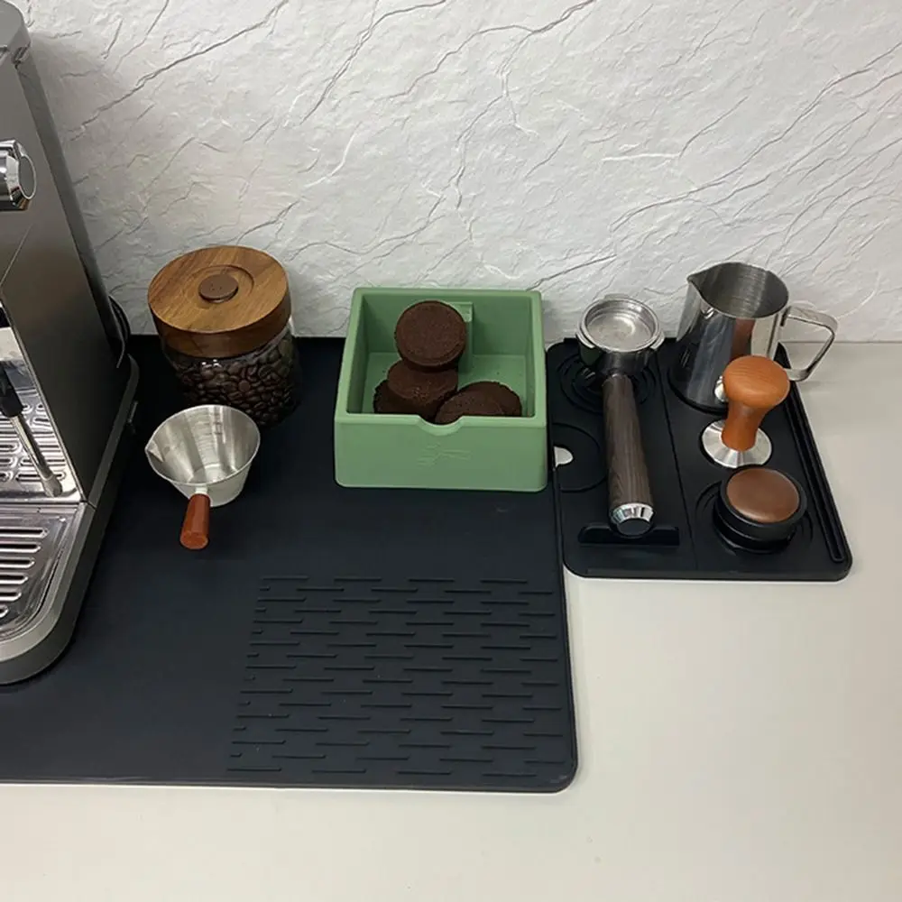 

Нескользящий контейнер для кофейной гущи с амортизацией, однотонный, для эспрессо, улучшенная маневренность, бесшумный