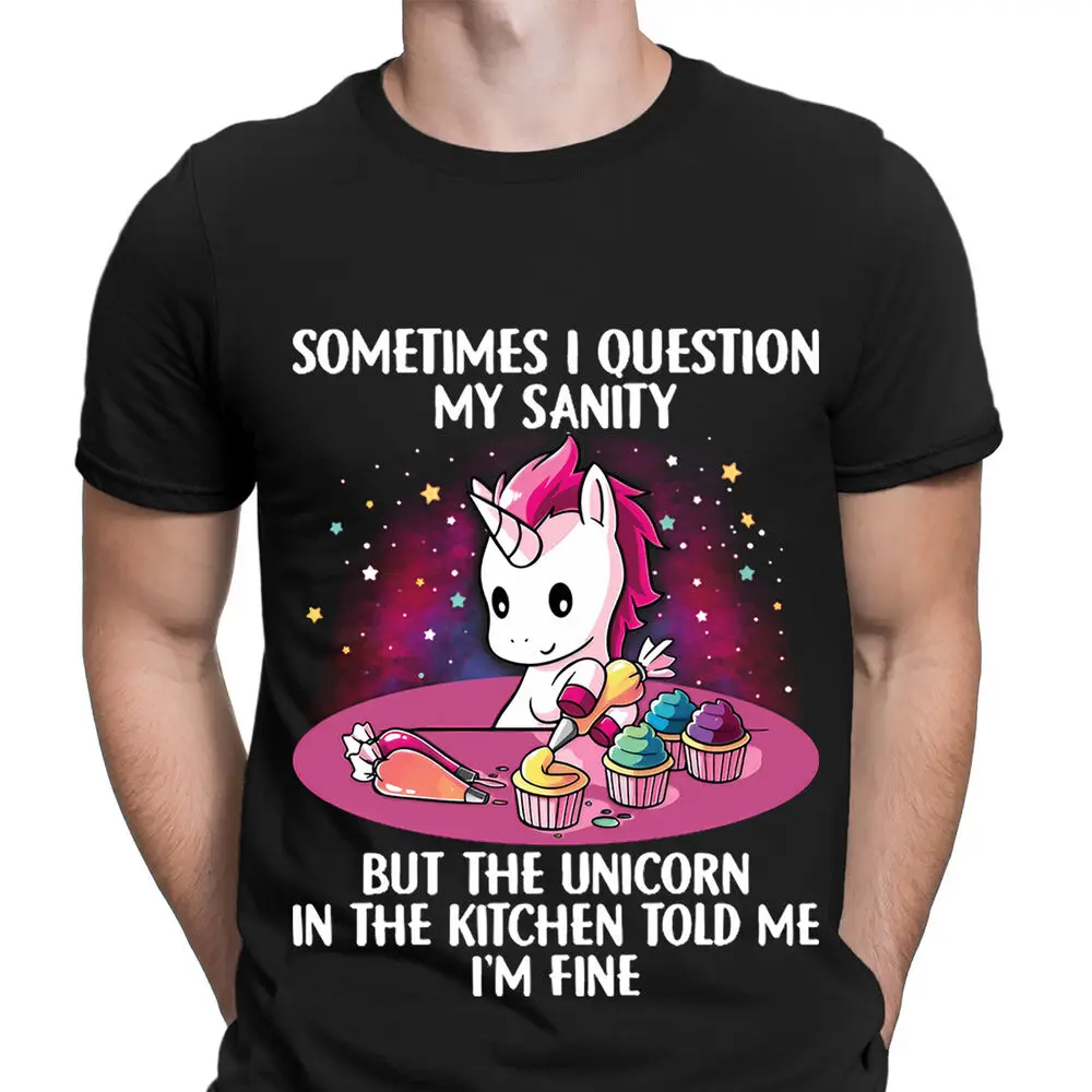 Sometimes I Question Magical Funny Novelty Gift Mens T-Shirts Tee Top #D6