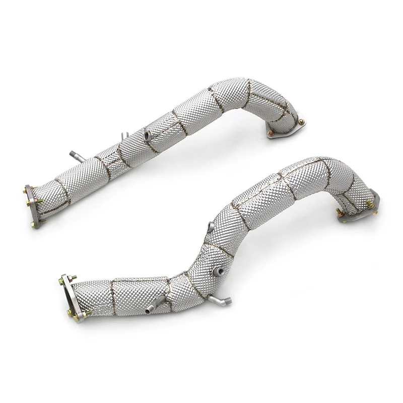 

Head Section High flow Pipes Exhaust Pipes branch downpipe Exhaust Pipe with catalyst for Porsche 718 Cayman GT4 4.0L