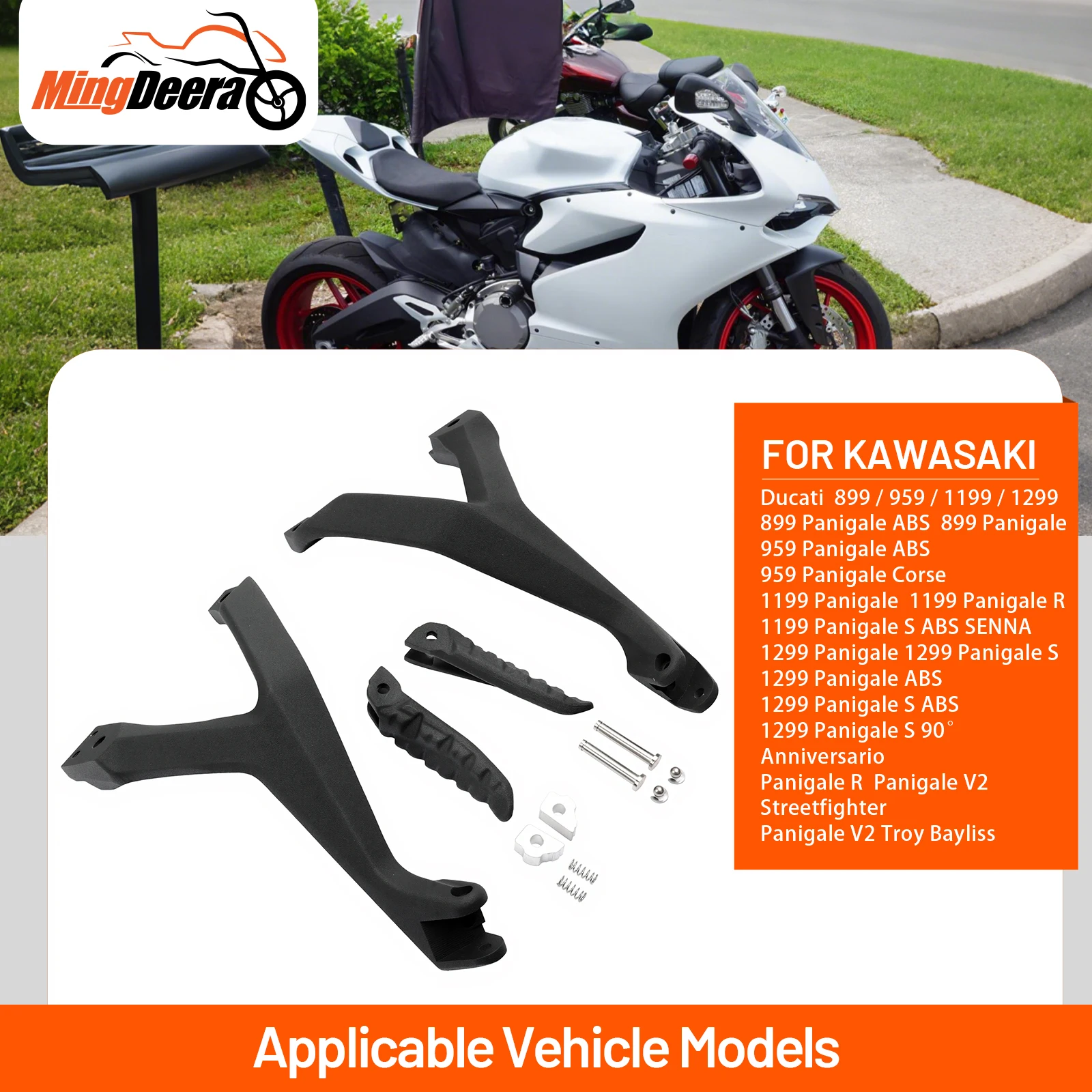 

Motorcycle Rear Footpeg Foot Pegs Passenger Foot Pedal Bracket Kit Fit For Ducati 899 959 1199 1299 Panigale S ABS V2