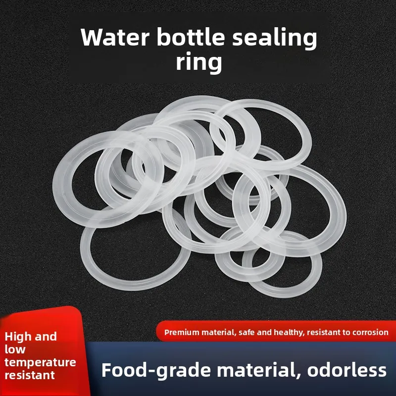 Lebensmittelechter Silikon-Dichtungsring für Wasserbecherdeckel Auslaufsicherer Becherdeckel-Pad Kreisförmiges Gummimaterial Küchen- und Essutensilien