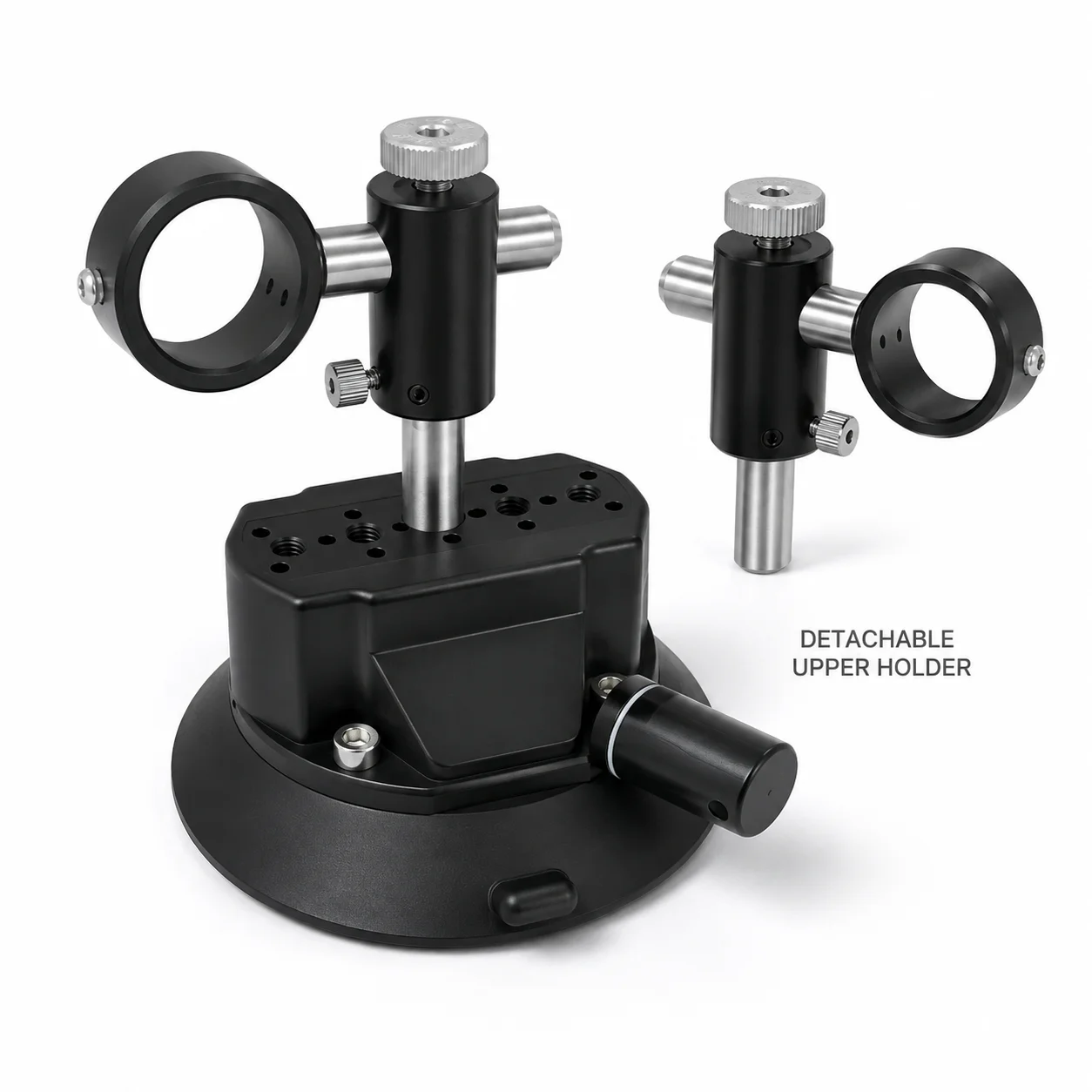 ZhonNa Vacuum Suction Fishing Rod Holder with Adjustable Mounts, 1/4 Inch Threaded Base for Optical Level Instrument Accessories