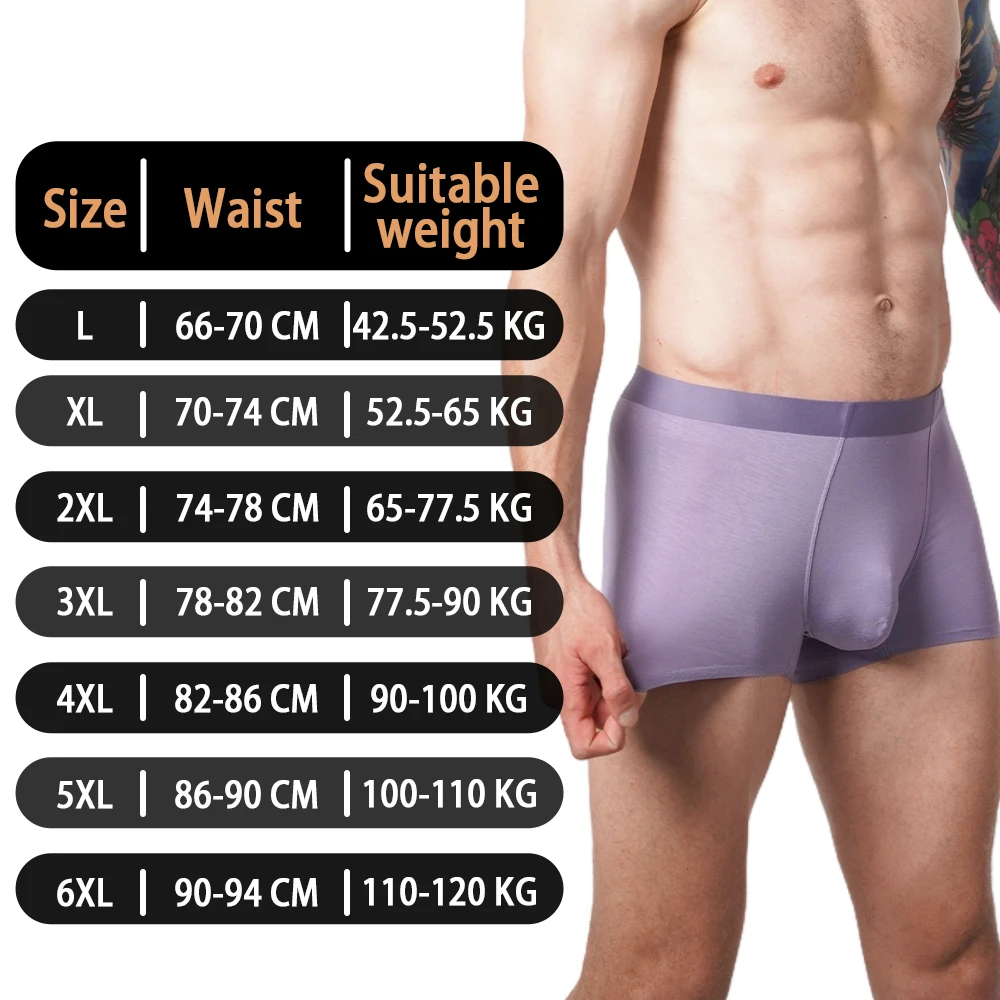 Men\'s Panties Ice Silk Boxer Shorts Breathable Comfortable Sexy Male Boxer Ultrathin BoxerShorts Hot