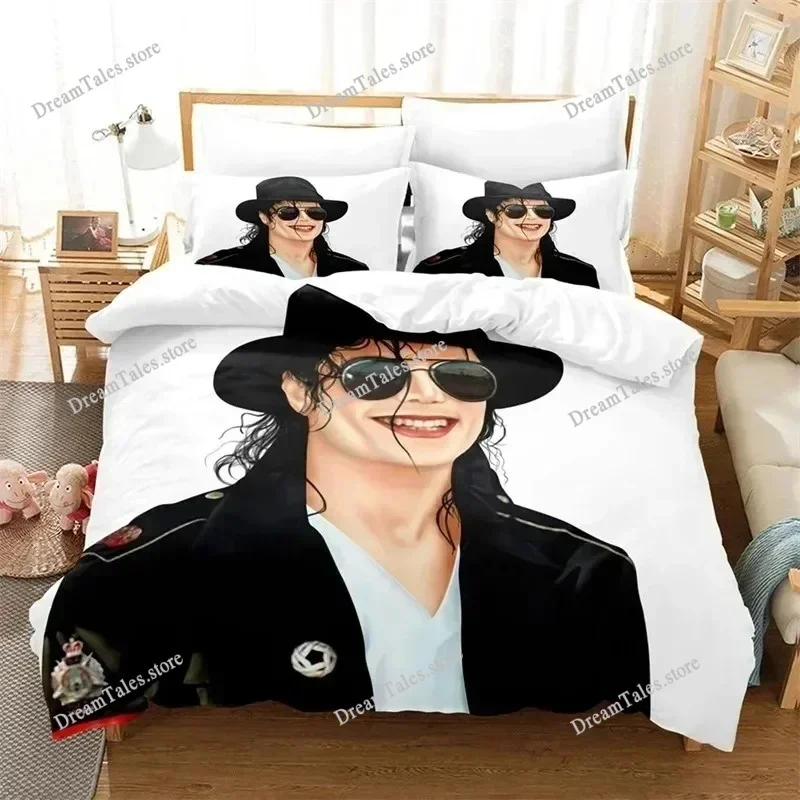 

3D Michael Jackson Bedding Set Single Twin Full Queen King Size Michael Joseph Jackson Bed Set Teenagers Bedroom Duvetcover Se74