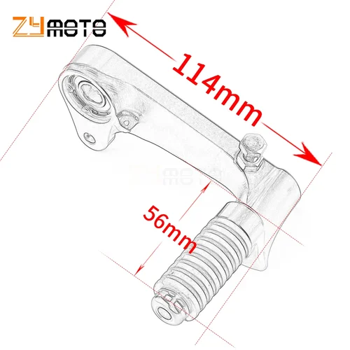 Imagen 2 del producto Para Husqvarna 125 200 250 401 Universal 2018-2023 accesorios de motocicleta CNC palanca de Pedal de freno de aluminio palanca de cambio de marchas negro