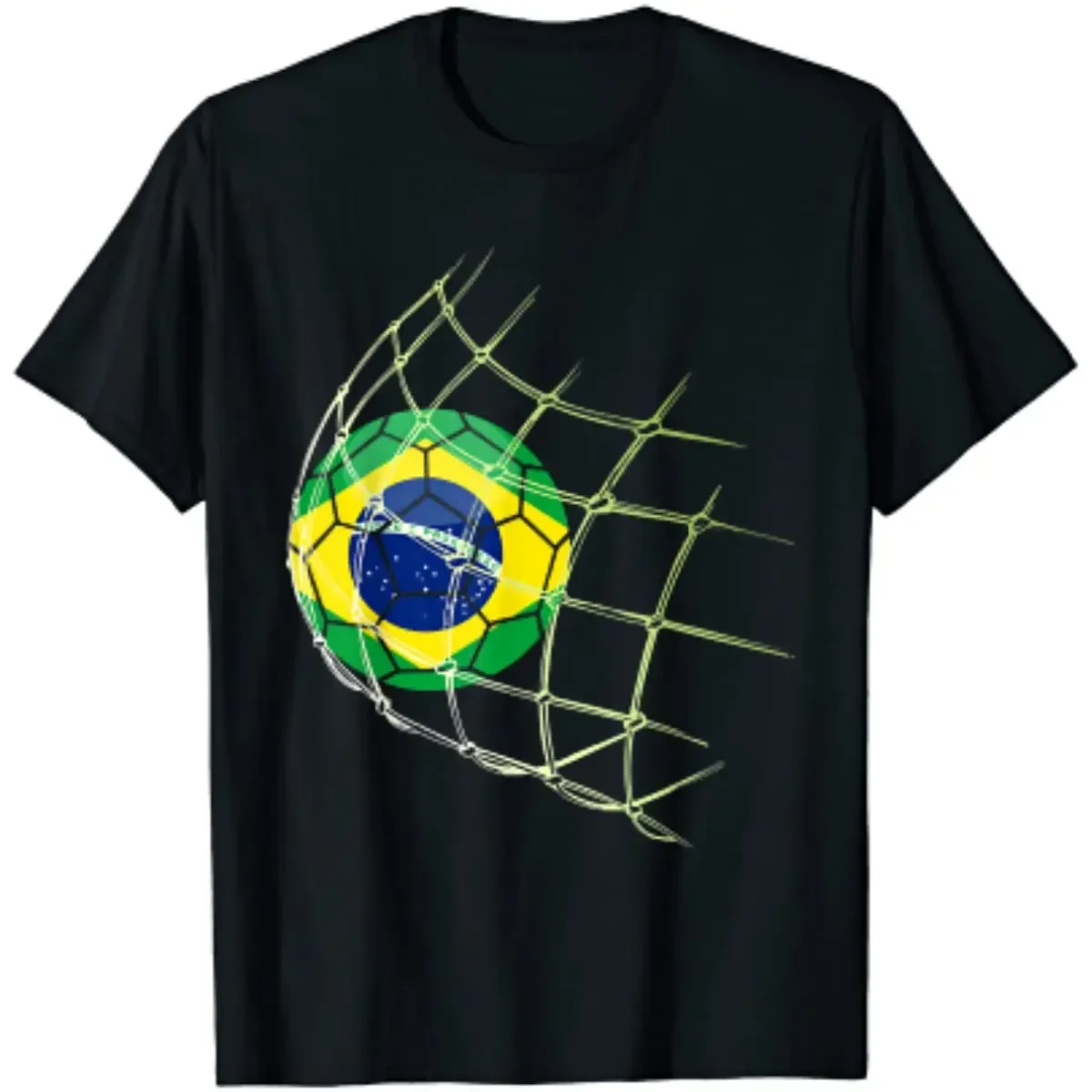 Brazil Soccer Fans Brazilian Flag Football Lovers Men T-Shirt Short Sleeve Casual Boys T-Shirts