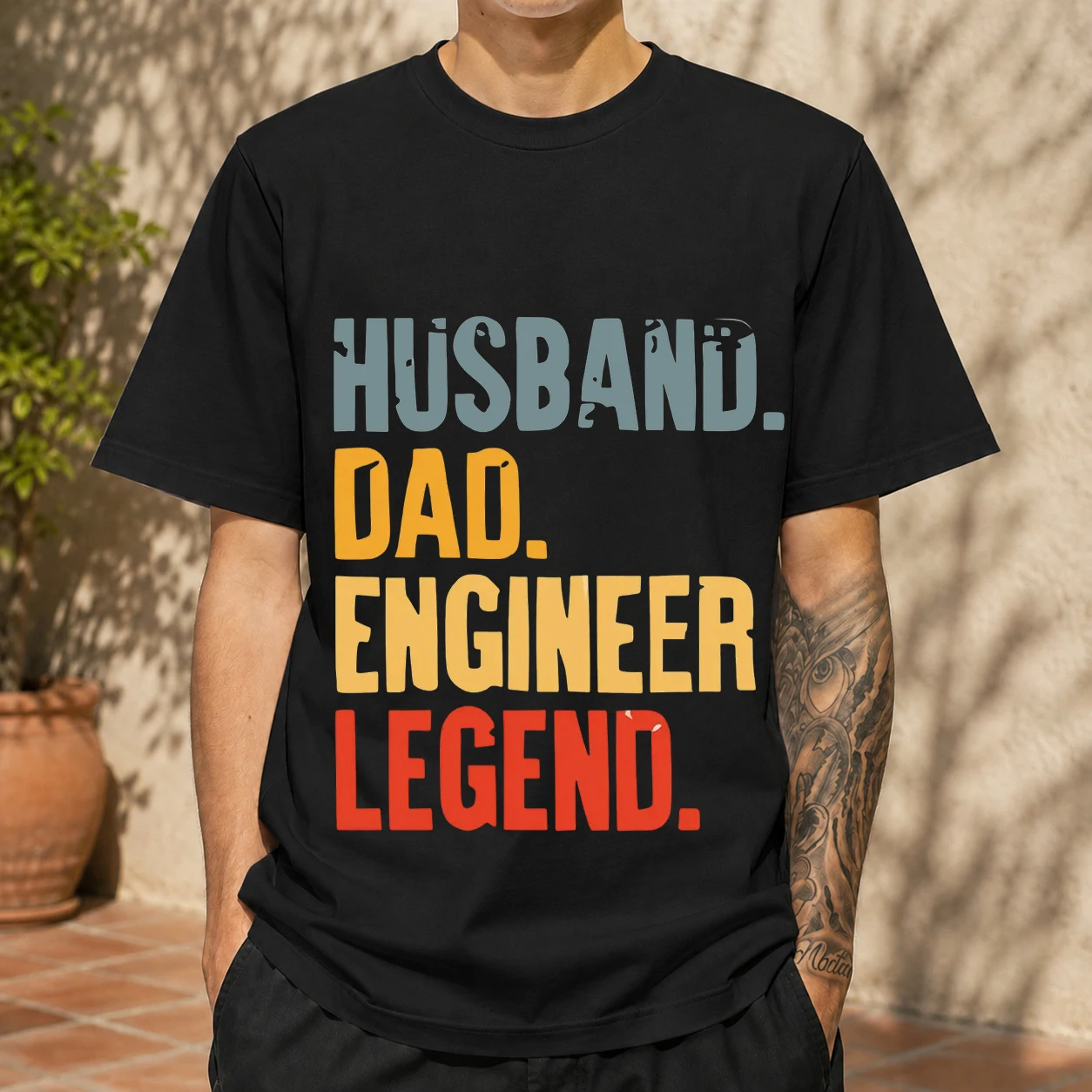 Funny Husband Dad Engineer Legend Retro T Shirts Summer Graphic Retro Streetwear Short Sleeve Father Day Gifts T-shirt Men Tops
