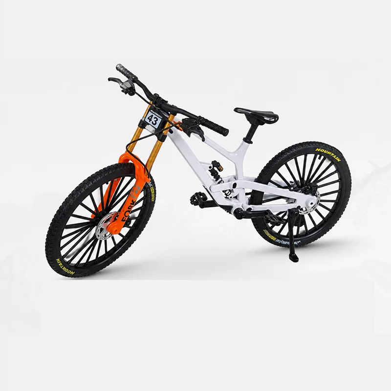 AliExpress TANGUAYA 1:8 Model Alloy Bicycle Diecast Metal Mountain Finger Bikes with Shock Absorber Simulation Collection Gifts Toys for Boys