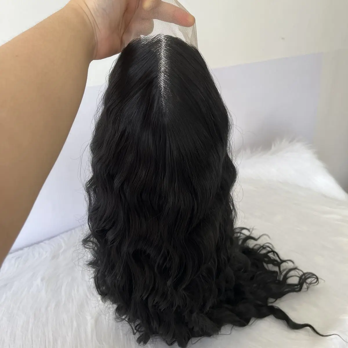 

Natural Daily wear HD Lace T-Part Lace Front Wigs for Women Black Synthetic Wig Long