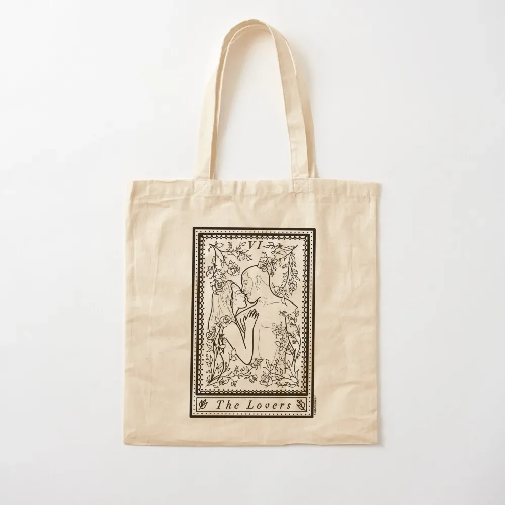 

The Lovers Tarot Card pt 2 Tote Bag custom fabric bag bags for women Women's handbag Cloth bags Tote Bag