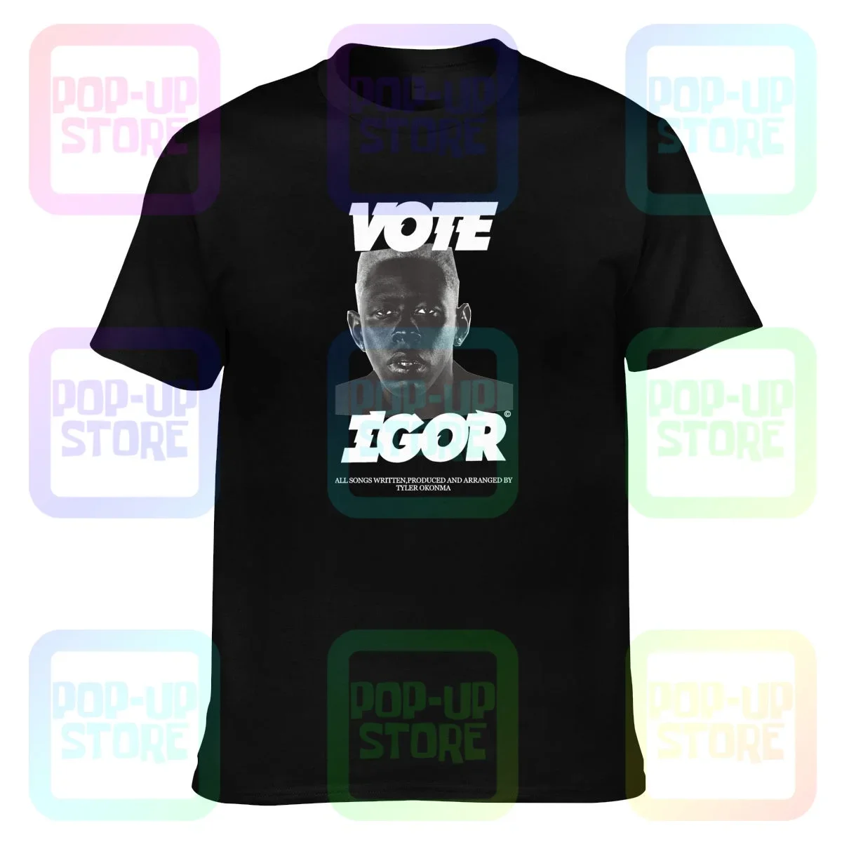 Tyler Creator Vote Igor Print Golf Kill Them Earfquake Cherry Future T-shirt Tee Shirt Daily Natural