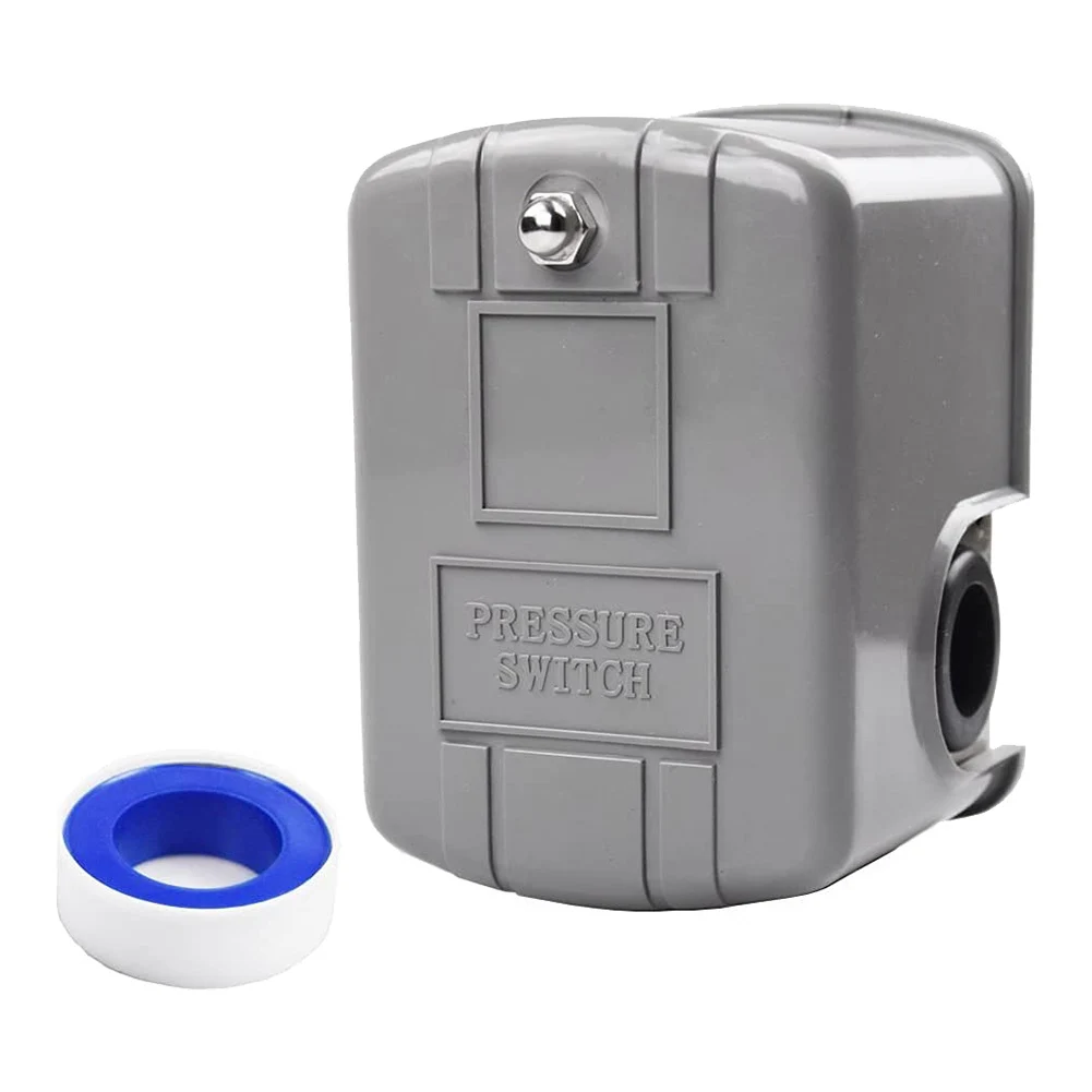 ABSJ-1 Set Water Pressure Switch 40-60Psi Water Pressure Switch Adjustable Double Spring Rod 110V-230V With Sealing Tape