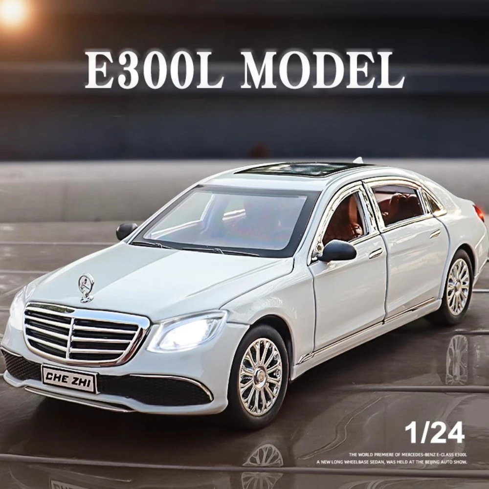 

1:24 Scale E-Class E300L GLE350 Car Model Toy Diecast Metal Sound Light Pull Back Vehicles Models Collection Kids Boys Gifts