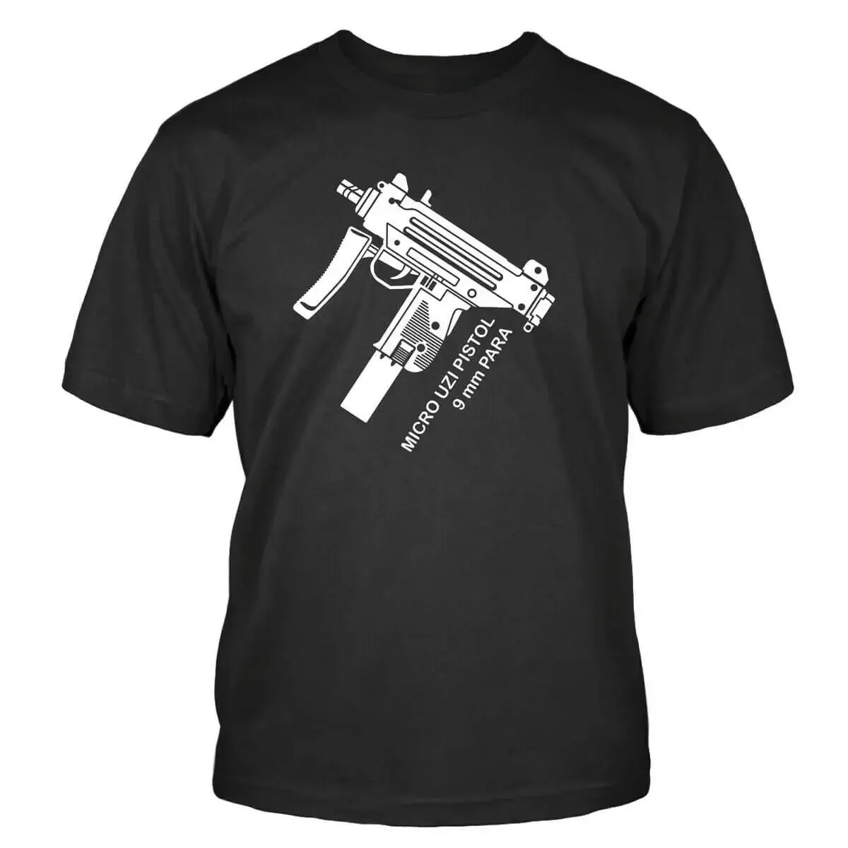 Micro Uzi 9mm T-Shirt Summer Cotton Short Sleeve O-Neck Mens T Shirt New S-3XL