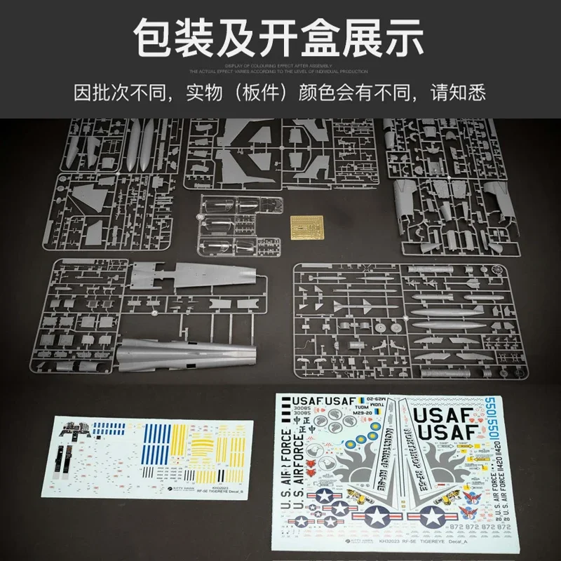 Kitty Hawk Gemonteerd Vliegtuigmodel Kit KH32023 RF-5E Tijgeroog Tactische Verkenningsvliegtuigen 1/32 Schaal