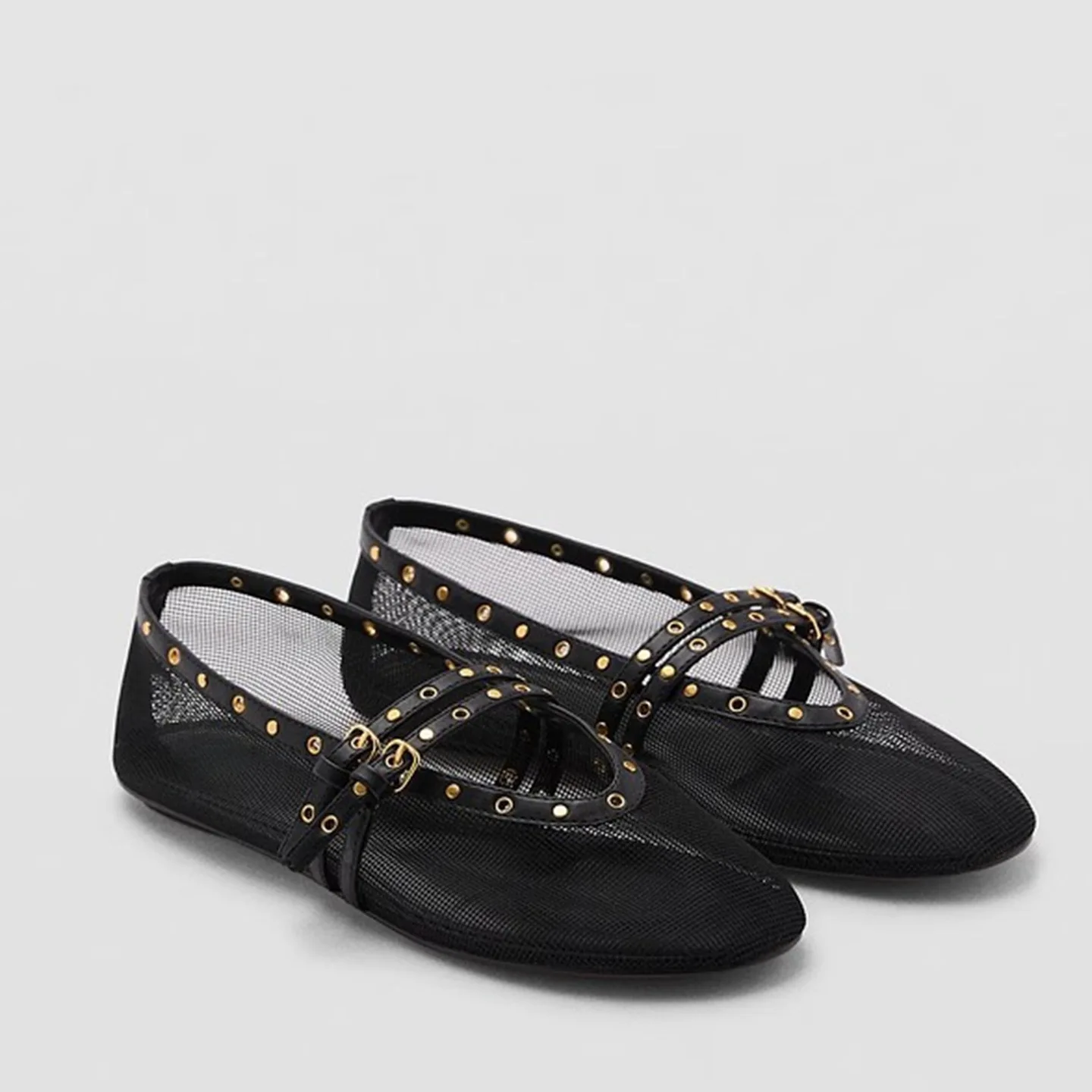 

Женские летние балетки из сетки с пряжкой, дышащие, новинка 2026 года, черные туфли Мэри Джейн, лоферы для женщин