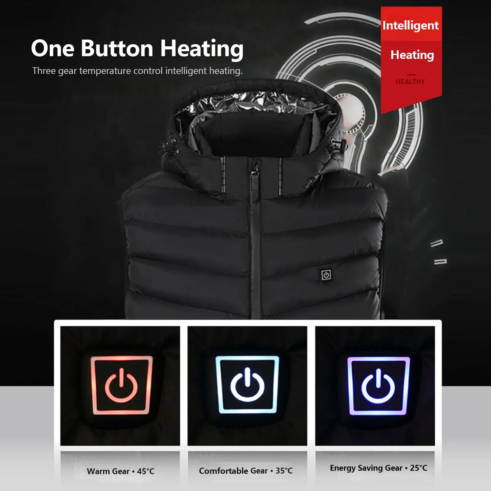 USB Outdoor Jacket Men Flexible Heating Vest And Infrared Women Women's Coat Chaqueta Mujer Streetwear Jaqueta Feminina