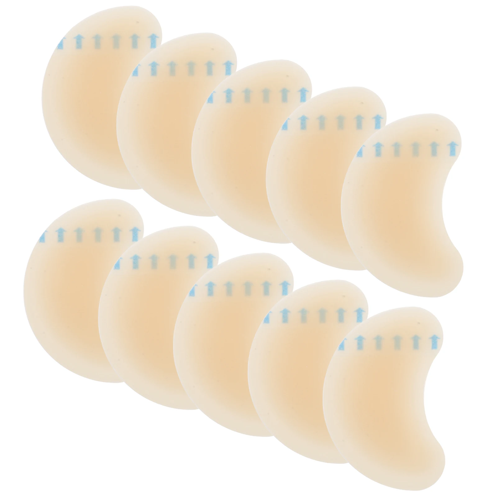 

10 pcs Anti-friction Heel Stickers Comfortable Gel Pads High Heels Breathable Invisible Foot Protection Sole Inserts Anti-slip
