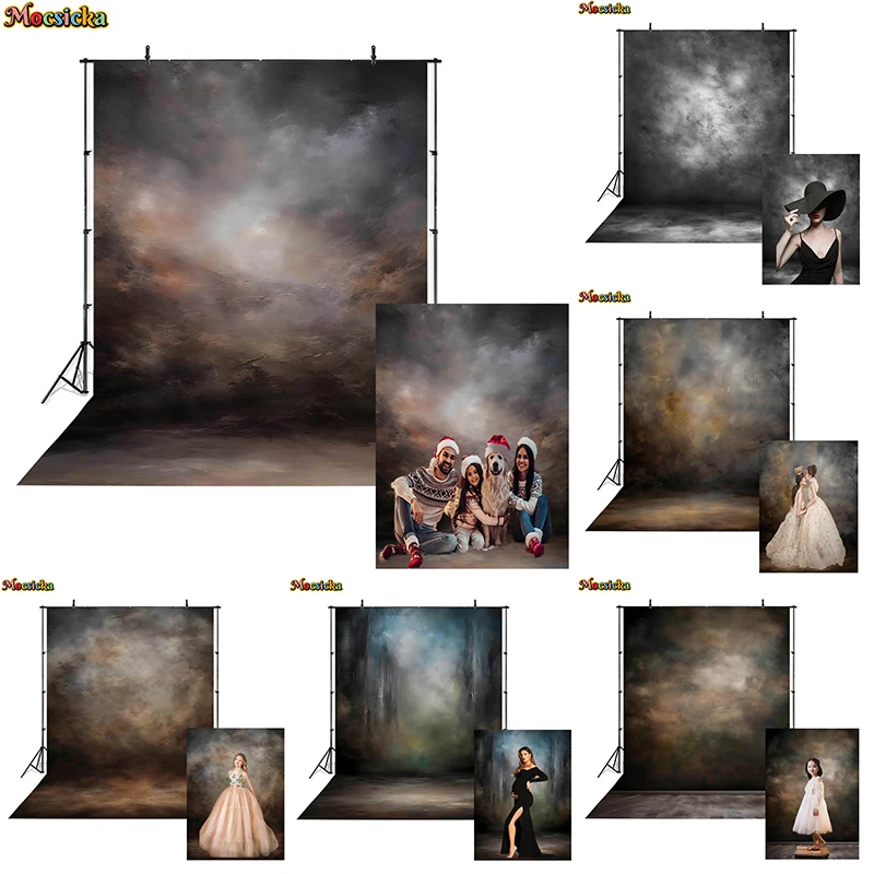 Abstract Art Texture Backdrop For Photography Kids Old Master Adult Portrait Newborn Birthday Photo Background Studio Wall Props