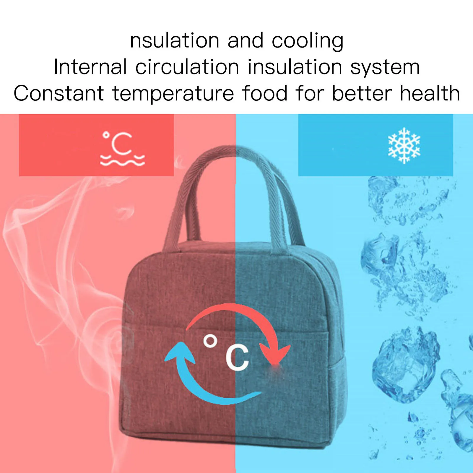 Insulated Lunch Bag Tote Lunch Bag Reusable Insulated Cooler High Capacity Waterproof for Men Women Work Picnic Beach Lunch Bag