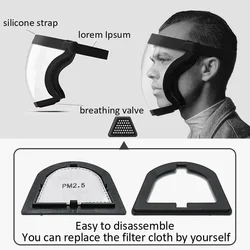 Protective Full Face Shield Mask Transparent Head Eyes Safety Cover Glasses Screen Visors Dustproof Wind Proof Anti-Fog Goggles