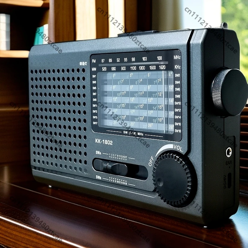 20 Band Rechargeable Radio For Seniors FM MW 18 Shortwave Broadcast Receiver